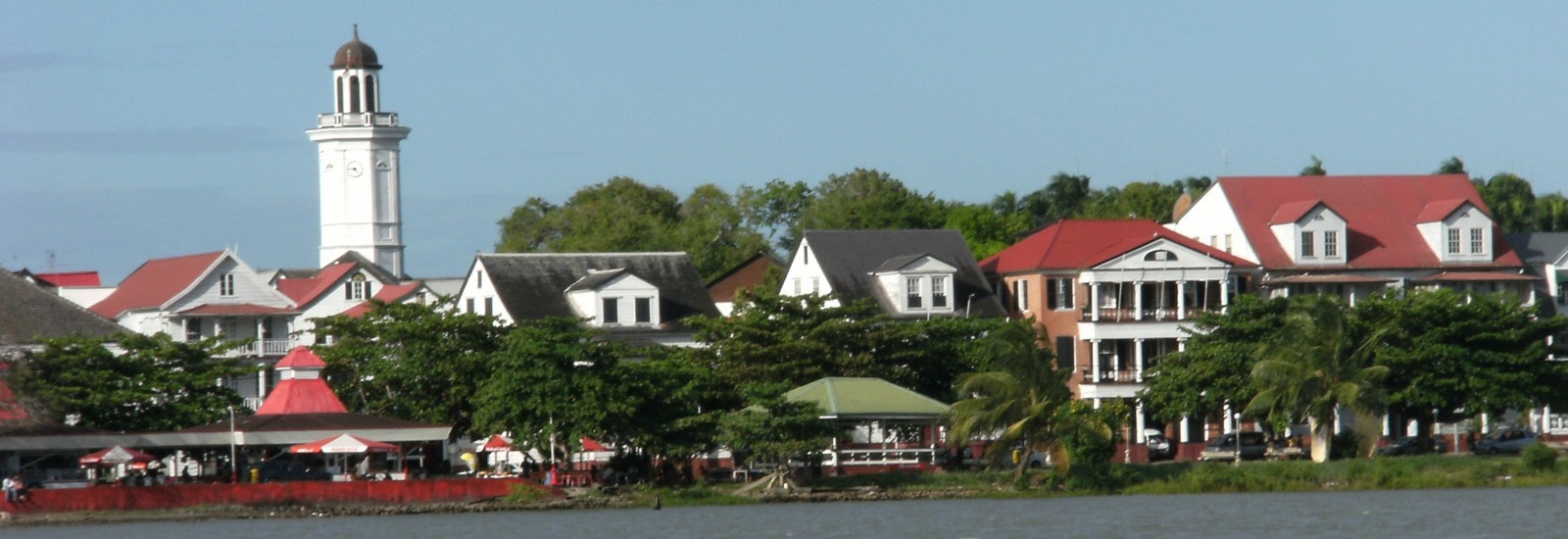 Paramaribo - Waterkant seen from the Suriname River