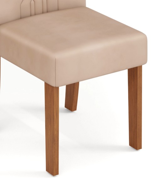 Detail view of a Zoe dining chair