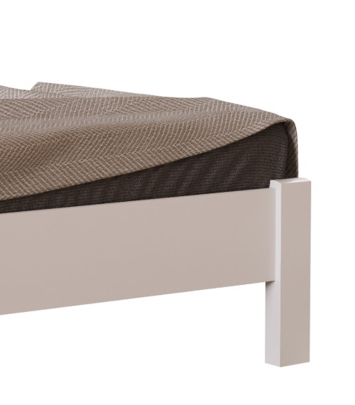 Munich double bed corner highlighting the bed frame and design